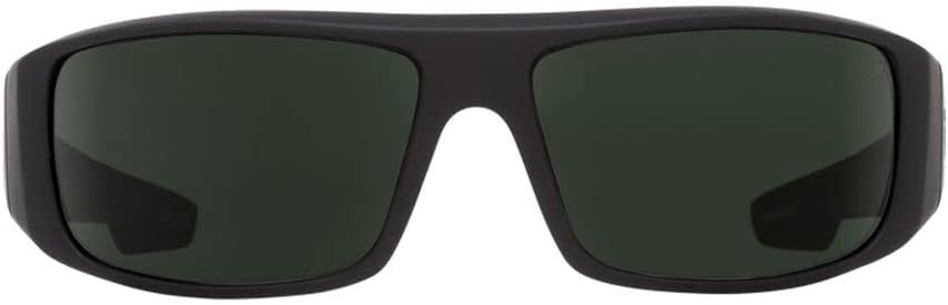 SPY OPTIC LOGAN MATTE BLACK POLARIZED PLASTIC SIGNATURE GREY LENS SUNGLASSES SHADES