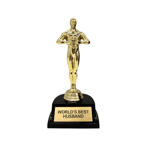 World's Best Husband Trophy - 7 Inch Engraved Award Gift