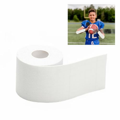 White Football Turf Tape - 3 Inches x 32.8 Feet, Ultra Sticky, Flexible & Breathable