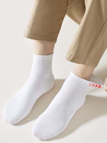 Women's Ankle Socks 6 Pairs - Thin Cotton Athletic Gym Socks - Variation of THIS listing: 9-11 / 6 Pairs(3 Black + 3 White)