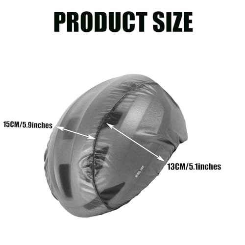 Cycling Helmet Cover for Bicycle,Waterproof Helmet Protective Cover with Reflective Strips,Reusable at Night Wind Proof Rain Cover.1 Pieces,Grey.