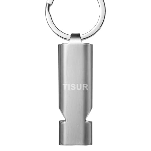 TISUR Loud Emergency Whistles,130db+ Lifeguard Safety Whistle Keychain for Surviva Camping Hiking dog whistle
