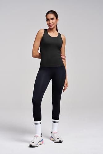 Alaroo Women's Workout Tank Top Racerback Activewear Small Black