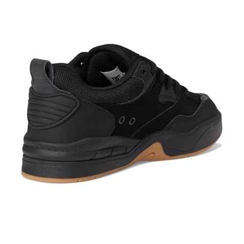 DC Men's Ascend Skate Shoe, Black/Black/Gum, 9