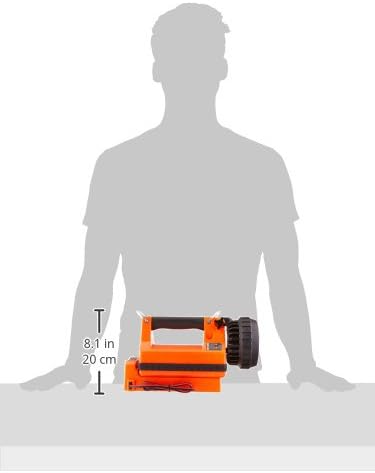 Streamlight 45857 E-Spot LiteBox 1500-Lumen 110000 Candela Rechargeable Spot Beam Lantern with Power Failure System, AC/DC Charging, Heavy Duty Shoulder Strap and Mounting Rack, Orange