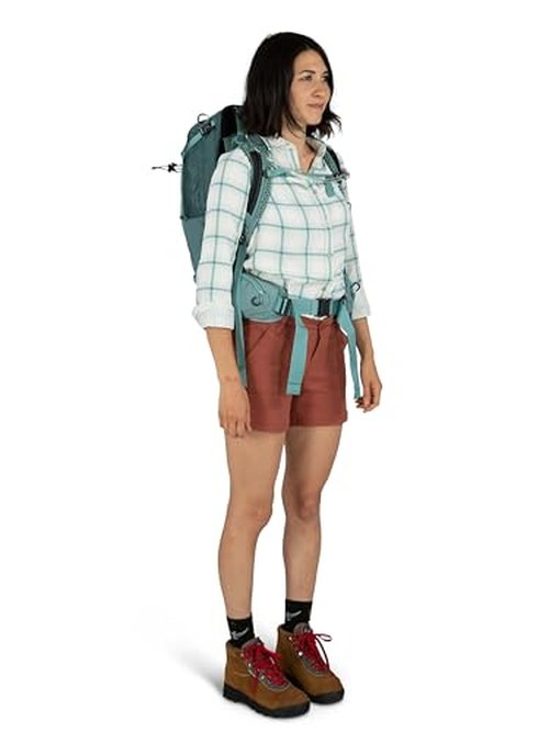 Osprey Mira 22L Women's Hiking Backpack with Hydraulics Reservoir, Succulent Green