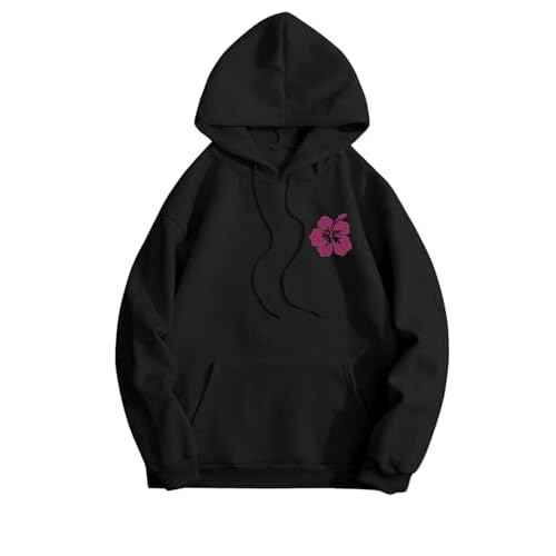 SOLY HUX Women's Cute Hoodies Graphic Preppy Sweatshirts for Teen Girls Long Sleeve Pullovers Fall Outfits with Pockets