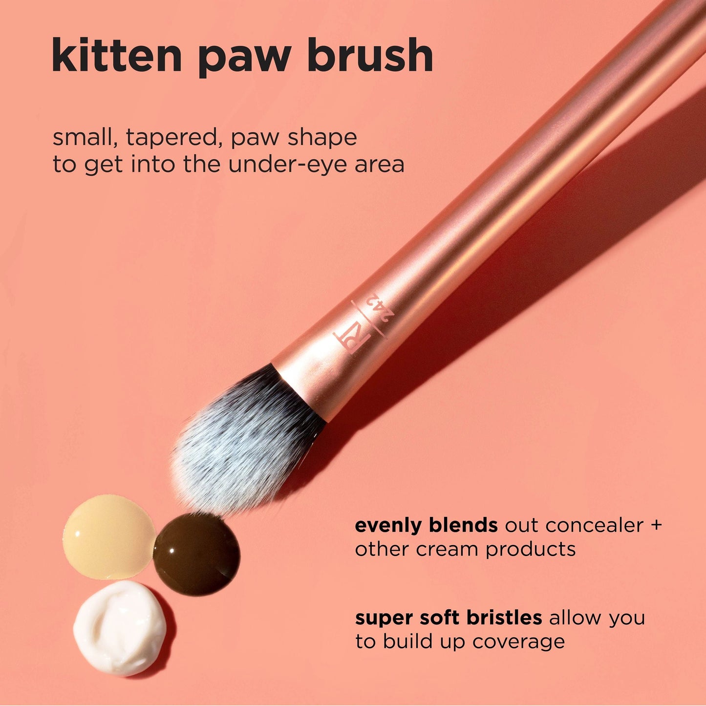 Brightening Concealer Makeup Brush | Real Techniques | For Eye Cream & Concealer