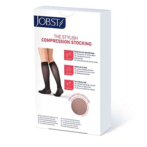 JOBST UltraSheer Compression Stockings, 20-30 mmHg, Knee High, Closed Toe