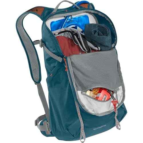 CamelBak Rim Runner X22 Hiking Hydration Backpack with 1.5L Crux Reservoir, Blue Granite