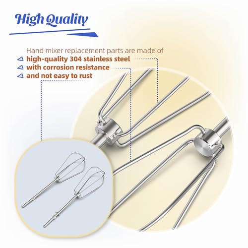 KitchenAid Hand Mixer Beaters Replacement Set - W10490648, 2 Pack