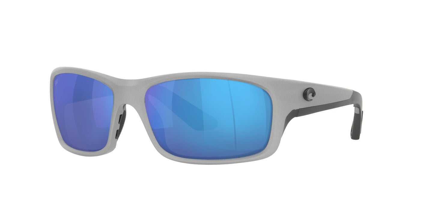 Costa Del Mar Jose Pro Sunglasses, Silver Metallic/Blue Mirrored 580G, 62 mm