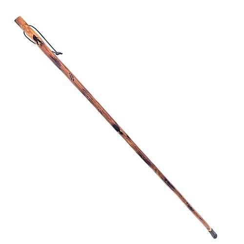 SE 55-Inch Bigfoot Stamped Hard Pine Hiking, Walking, Trekking Stick with Metal Reinforced Rubber Tip (WS628-55BP)