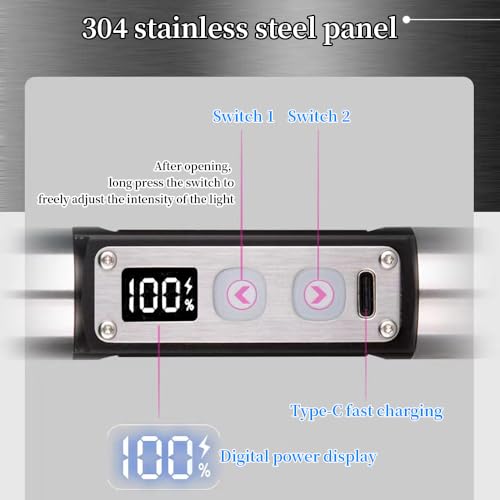 Rechargeable Gemstone Jewelry Flashlight - Super Bright Diamond Detector Lamp