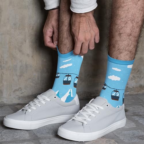 FOURSTUFF Ski, Cycling, Basketball, Golf, Pickleball, Softball, Volleyball, Wrestling, Soccer - Sports Socks for Women Men