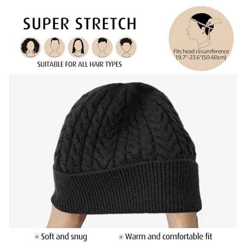 HiRui Knit Beanie Hats for Men Women Winter Hats Skull Caps Warm Classic Slouchy