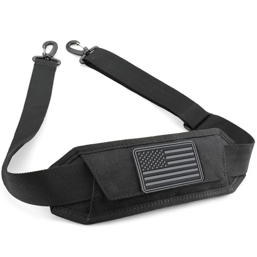 Universal 55 Inch Shoulder Strap with Detachable Padding - Black / 1.5"