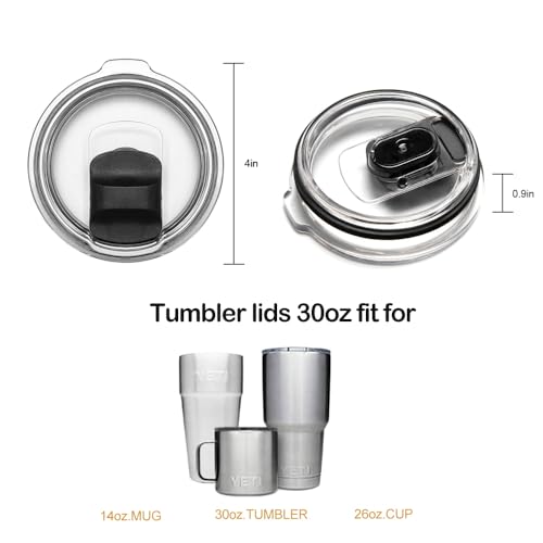 Magnetic Spill Proof Tumbler Lid Replacement for Yeti 30/32 oz, 14 oz Mug, 35 oz Straw Mug - 1 Pack