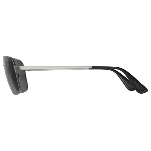 BEX® SUNGLASSES MACH FULL METAL FRAME LIFESTYLE SUNGLASSES (Matte Silver/Gray)