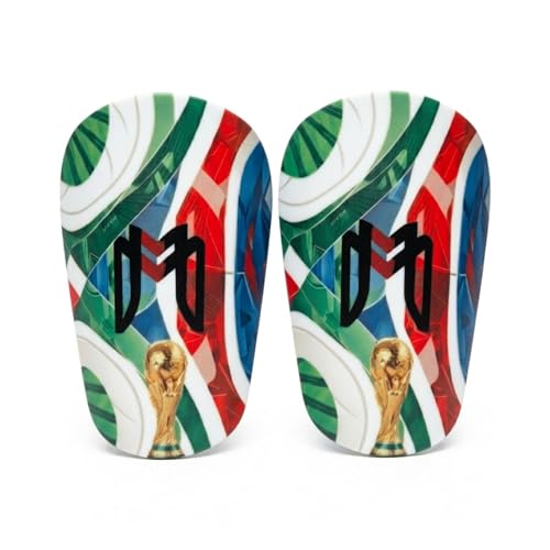 Mini Shin Guards for Soccer - Tiny Shin Pads Men Women Teens - World Cup Variation