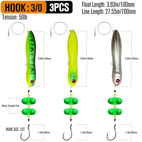 Fish-Shaped Catfish Float Rigs with Rattles - 6pcs, Bank & River Fishing