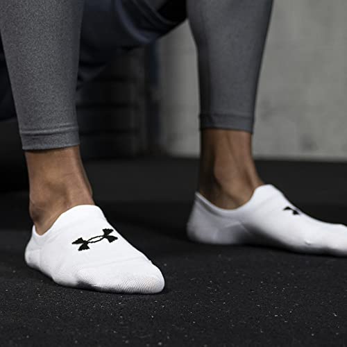 Under Armour Essential Ultra Low Socks 6-Pack Large White - Athletic Crew Socks