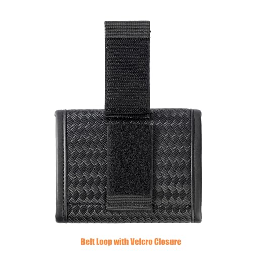 Duty Belt Glove Pouch - Basket Weave 1 Piece Latex Disposable Glove Holder for Police Firefighter EMS