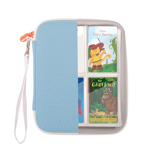 Blue Card Binder for Yoto Player Cards with 80 Pockets Hard EVA Case