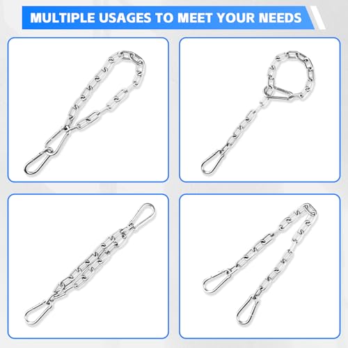 Heavy Duty Stainless Steel Chains - 25.8 Inch Adjustable Swing & Punching Bag Chain