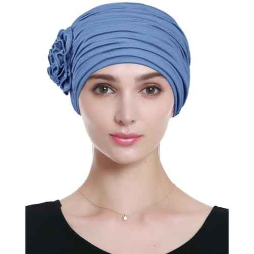 Alnorm Flower Design Chemo Hair Loss Caps Cancer Headwear for Women