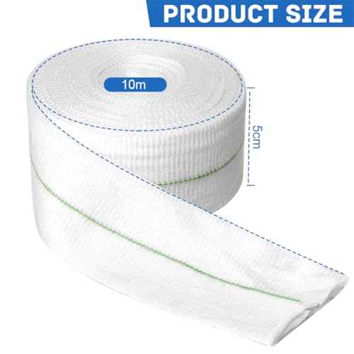 Tubular Elastic Sport Bandage 2inch x 32.8 Feet Reusable Sleeve Stretch Dressing Retainer Gauze Stockinette Tubing for Arm Knees Legs
