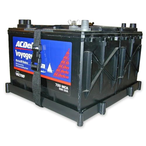 Dual Battery Holder Tray for Boating Marine Batteries - Secure & Compact