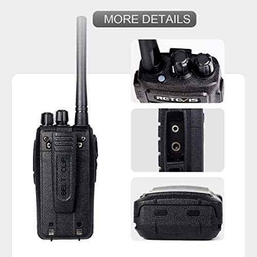 Retevis RT21 Walkie Talkies for Adults, 2 Way Radio Long Range, Two Way Radio Rechargeable, Handheld Radio, Portable, FRS, Durable, Heavy Duty, for Business(4 Pack)