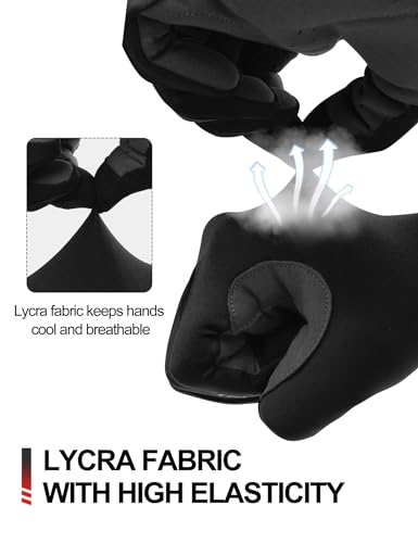 INBIKE Full Finger Cycling Gloves Men Women Touchscreen Reflective Black X-Large