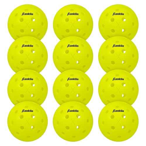 Franklin Sports X-40 Outdoor Pickleballs - Official Ball of USA Pickleball, APP Tour + US Open - Regulation Size