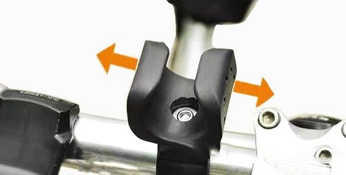 YNHIAG Bike Fork Mount Bike Headlight Bracket,Bike Front Light Extender Mount Fork Light archmount Extension,Can be rotated 360 Degrees for Adjustment, Black