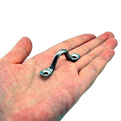 20Pcs Stainless Steel Bimini Boat Top Pad Eye for Kayak Canoe Rigging