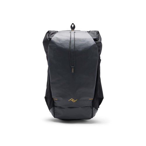 Peak Design Outdoor Backpack 25L, Black, Compact and Lightweight Frameless Daypack, Ultra Cinch Roll-Top Design, Ideal for Day Hikes, Camera Carry and Commuting, Versatile Backpack for Men and Women