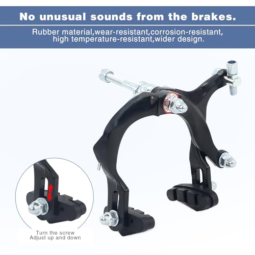 WEEROCK Bike Calip Brake Set Front and Rear C Brake Set, Rim Brake Set with Aluminium Alloy Brake levers, Bike Cables for Kids Bike, Child Bike, Student Bicycle, BMX£¬Beach Bike, Commuter Bike