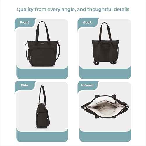 Travelon Anti-Theft Essentials Convertible Backpack/Tote