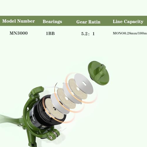 2-Pack Telescopic Fishing Pole Combo with Reels & Carrier Bag - Green