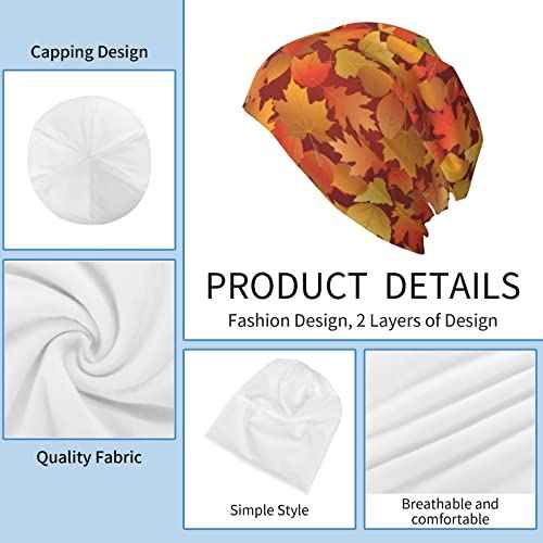LAIPUTER Thanksgiving Beanie Standard Closed Chemo Hat Cancer Headwear Knitted Hats Baggy Slouchy Cap for Adults Women Men