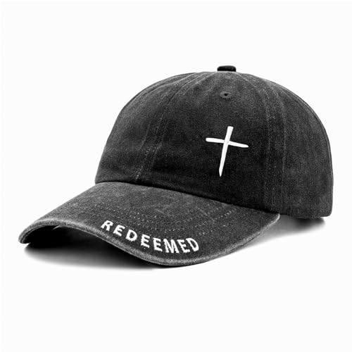 Christian Baseball Cap for Men & Women - Embroidered Jesus Cross Hat, Adjustable Faith-Based Gifts