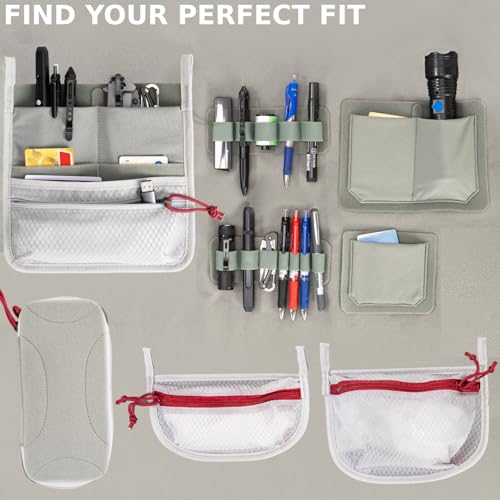 Large Stretch Pocket Organizer Insert for Backpack Small EDC Tool Kits