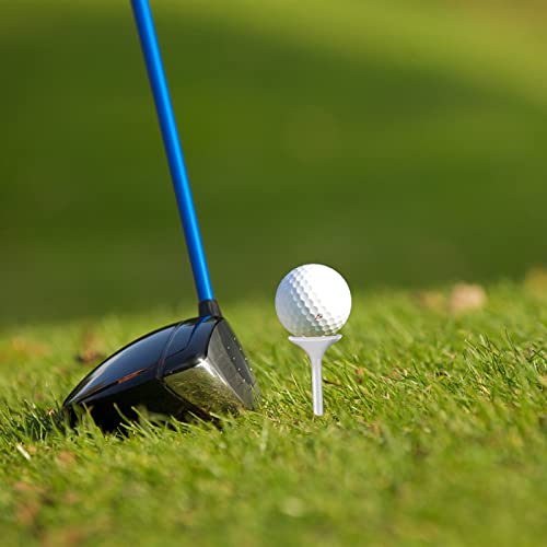 Golf Tees Plastic Unbreakable 3 1/4" with Big Cup & 8 Prongs - Color Rings 50 Pack