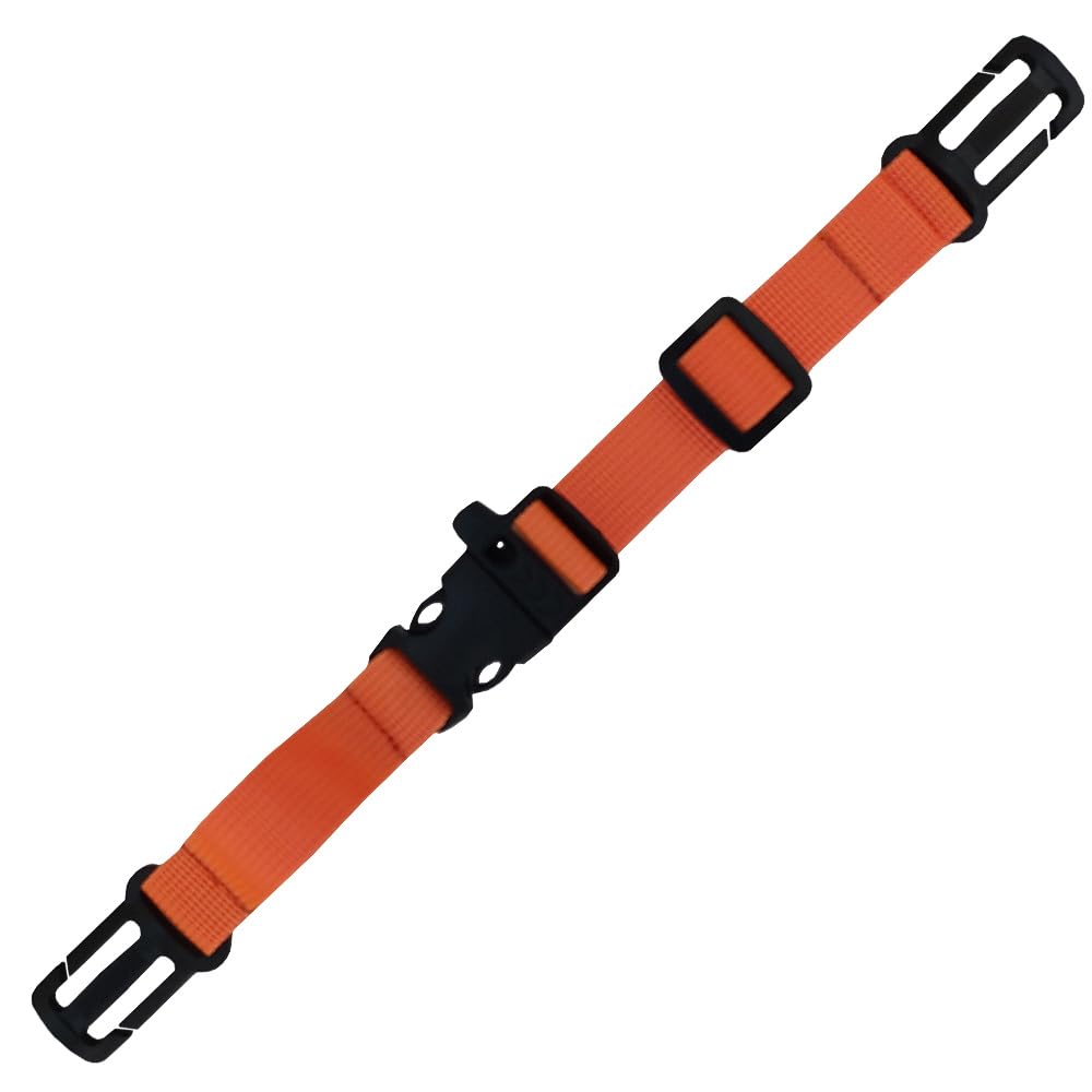 HDHYK 2 Pack Backpack Chest Strap Nylon 3/4 Inch Webbing Chest Belt-Backpack Sternum Strap Suitable for Webbing on The Backpack up to1in (Orange)