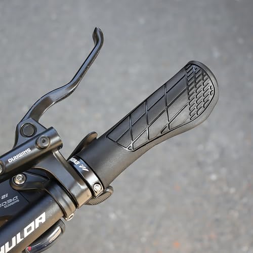 Black Ergonomic Non-Slip Bike Handlebar Grips for BMX and Scooters