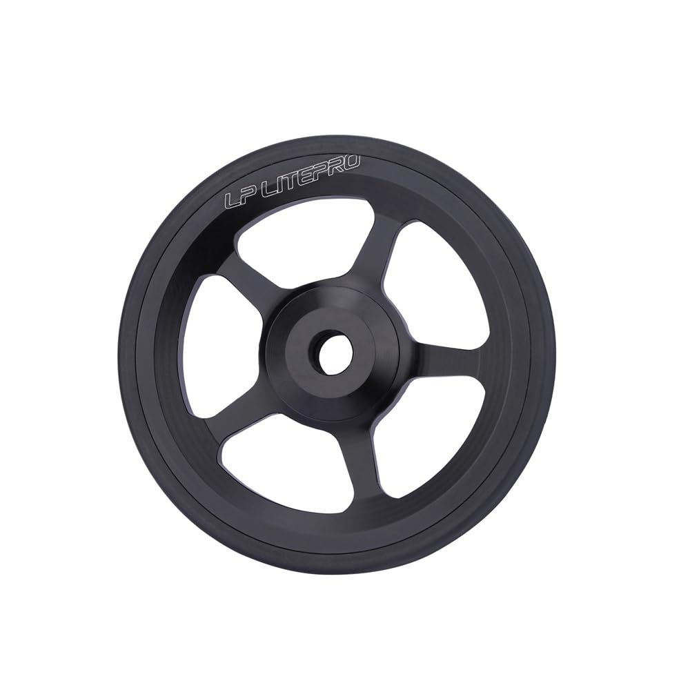 2pcs Folding bike 60mm easy wheel for brompton easywheel aluminum alloy (black)