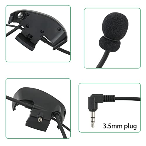 Microphone & PTT for Howard Leight Impact Sports Headphones Black