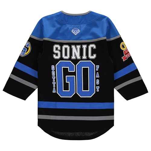 Sonic The Hedgehog Boys Long Sleeve Hockey Jersey